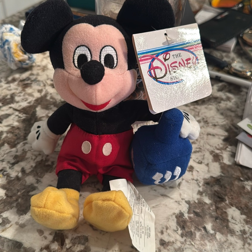 The Disney Store Mickey Mouse Hanukkah Dreidal 4 sided spinning top